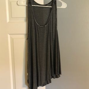 Grey and white tank